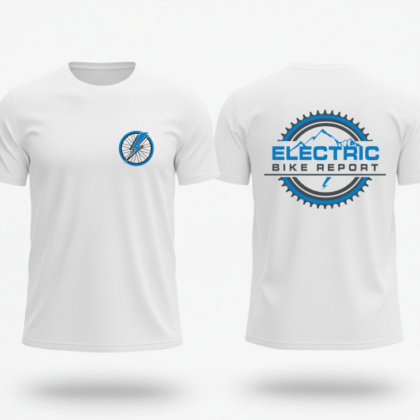 Electric Bike Report Back Gear (White & Blue)